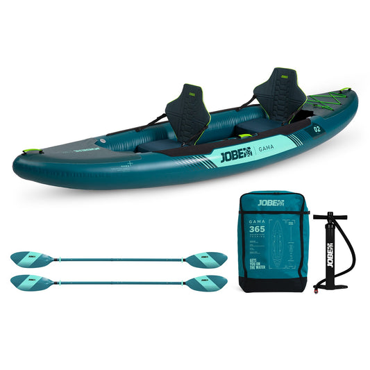 Jobe Gama Inflatable Kayak Package Atlantic Green - Kayaks