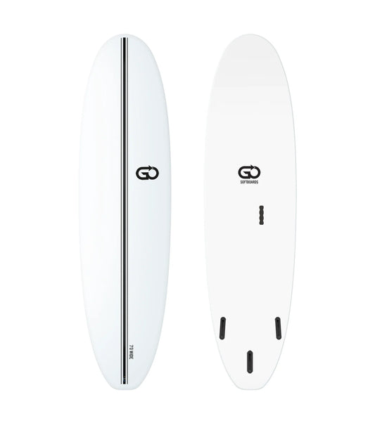 GO Softboards Surf Wide Range - Fiber Tech - 3 Fin - Fun Boards