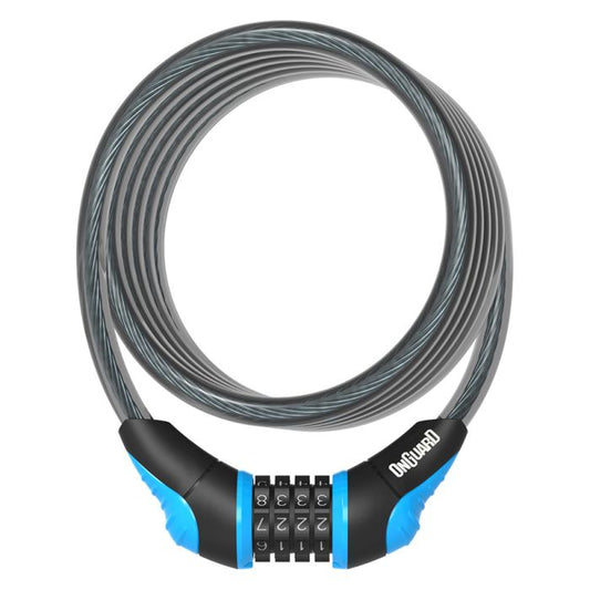 Onguard Neon Coil Combo Cable Lock - Combo Cable Locks