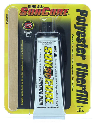 Sun Cure Fibrefill Polyester Repair Kit - Surf Repairs