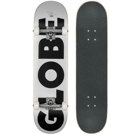 Globe G0 Fubar 8" White/Black #10525402-WHT/BLK - complete Skateboard - Skateboards