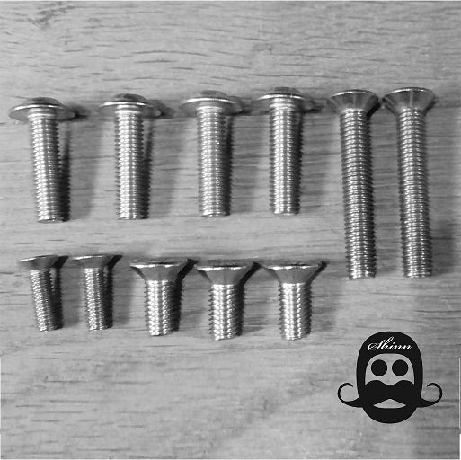 Shinn FOIL CARBON - SCREWS SET - INOX - Screws