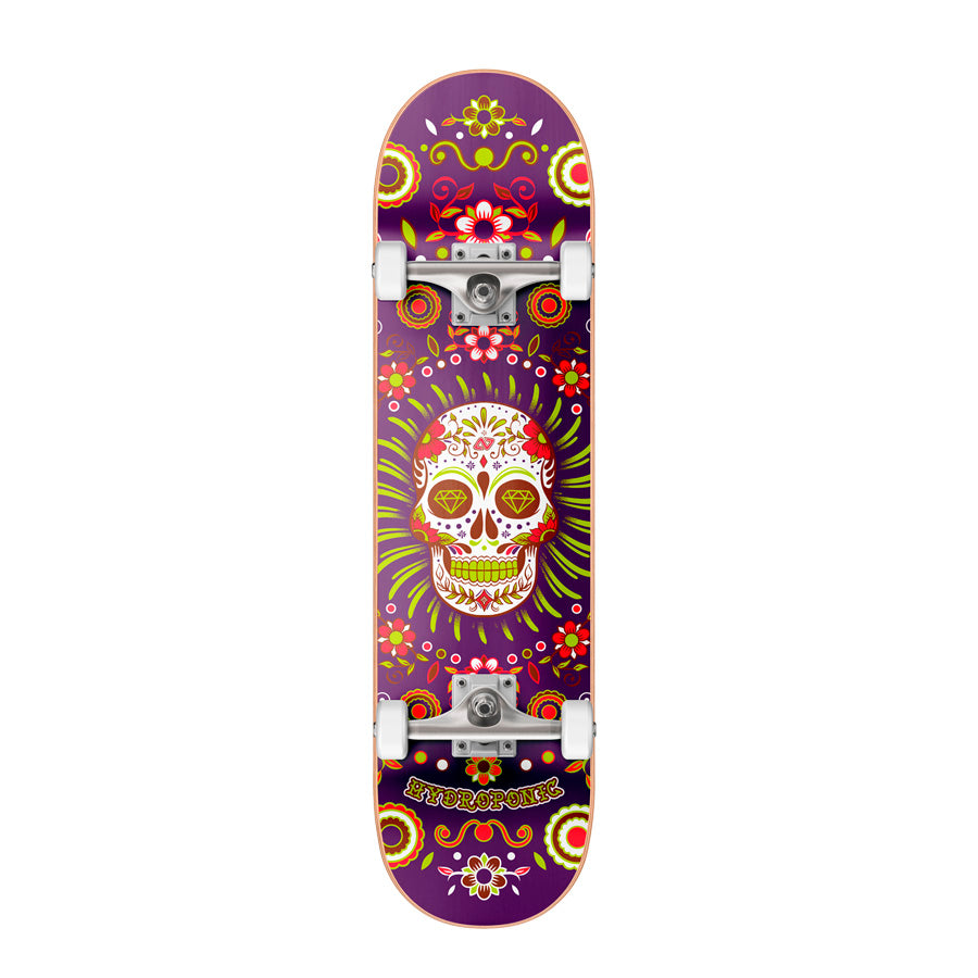 Hydroponic Complete skateboard MEXICAN CO - 04 Purple Skull - Skateboards