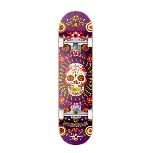Hydroponic Complete skateboard MEXICAN CO - 04 Purple Skull - Skateboards