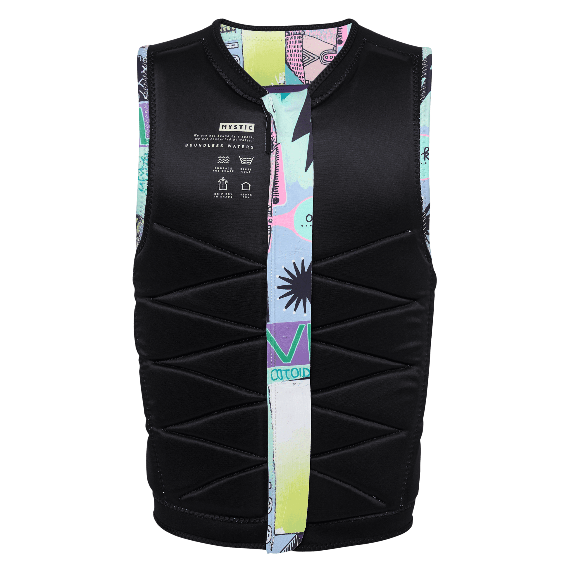Mystic Outlaw Impact Vest Fzip Wake | 24 - Impact Wake Vests