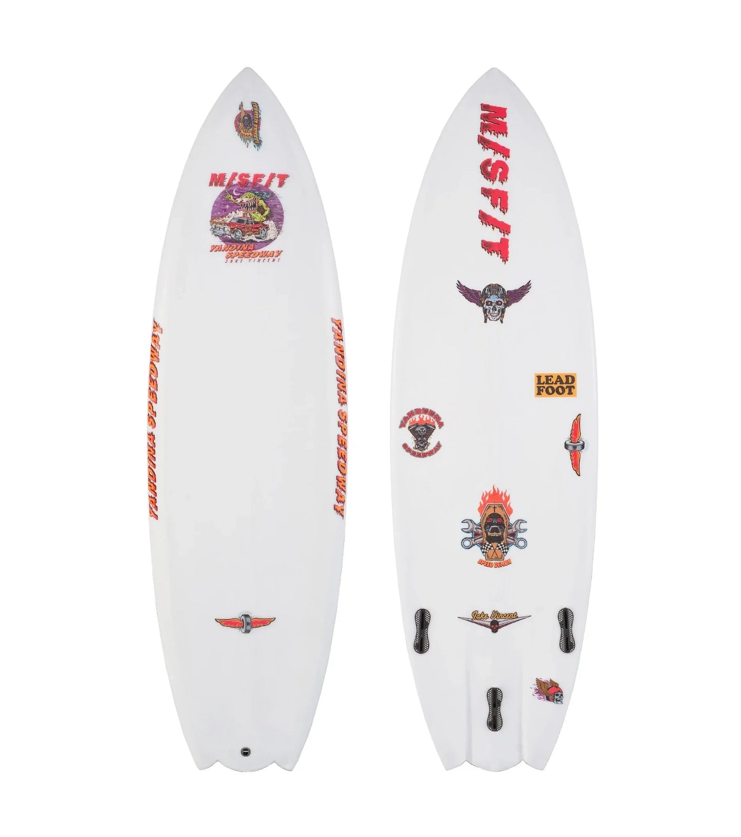 Misfit Yandina Speedway - Primitek - Futures - 3 Fin - Short Boards