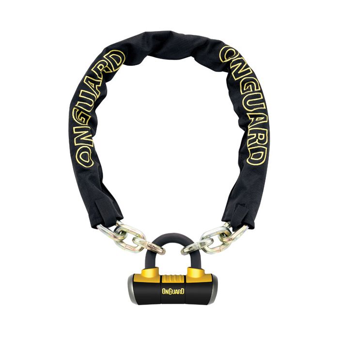 Onguard Mastiff Chain Lock w/Padlock - Key Chain Locks (GOLD)