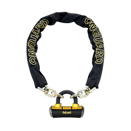 Onguard Mastiff Chain Lock w/Padlock - Key Chain Locks (GOLD)