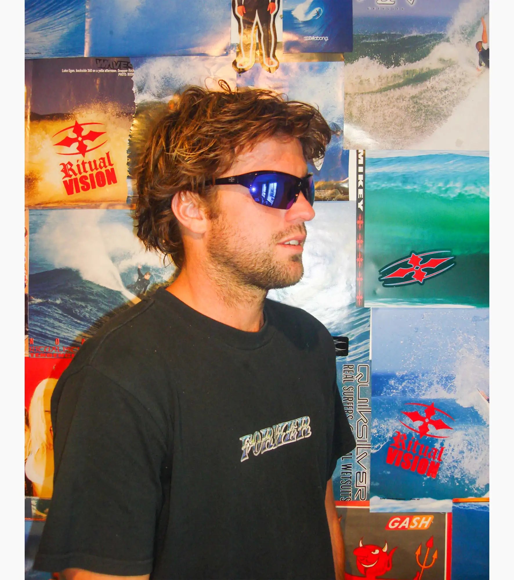 Ritual Vision Break & Enter - Polished Black / Blue Reflective - Sunglasses
