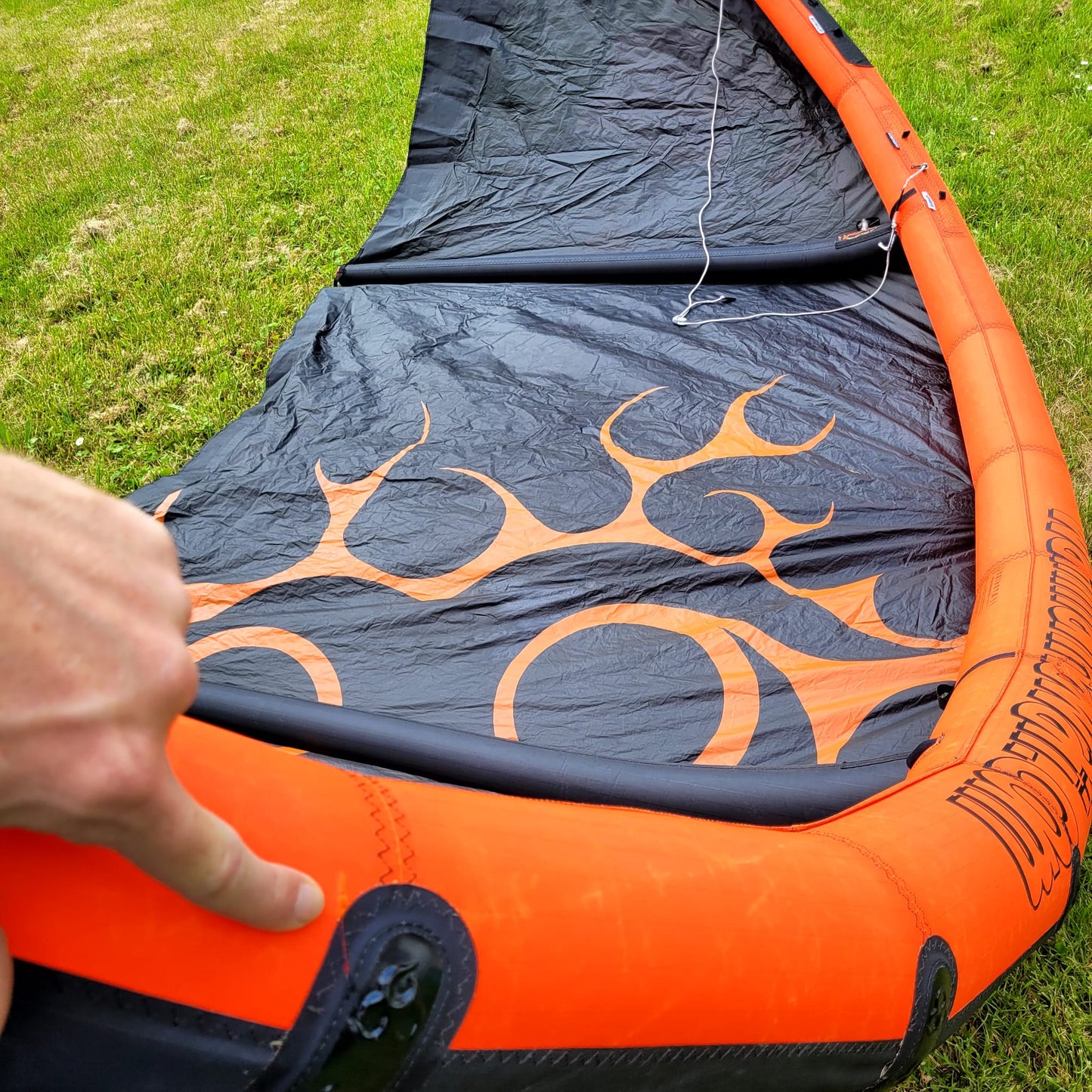 Wainman 6.25m+9m SMOKE Kite w/bar USED | 15 - Kites (GRADE C)