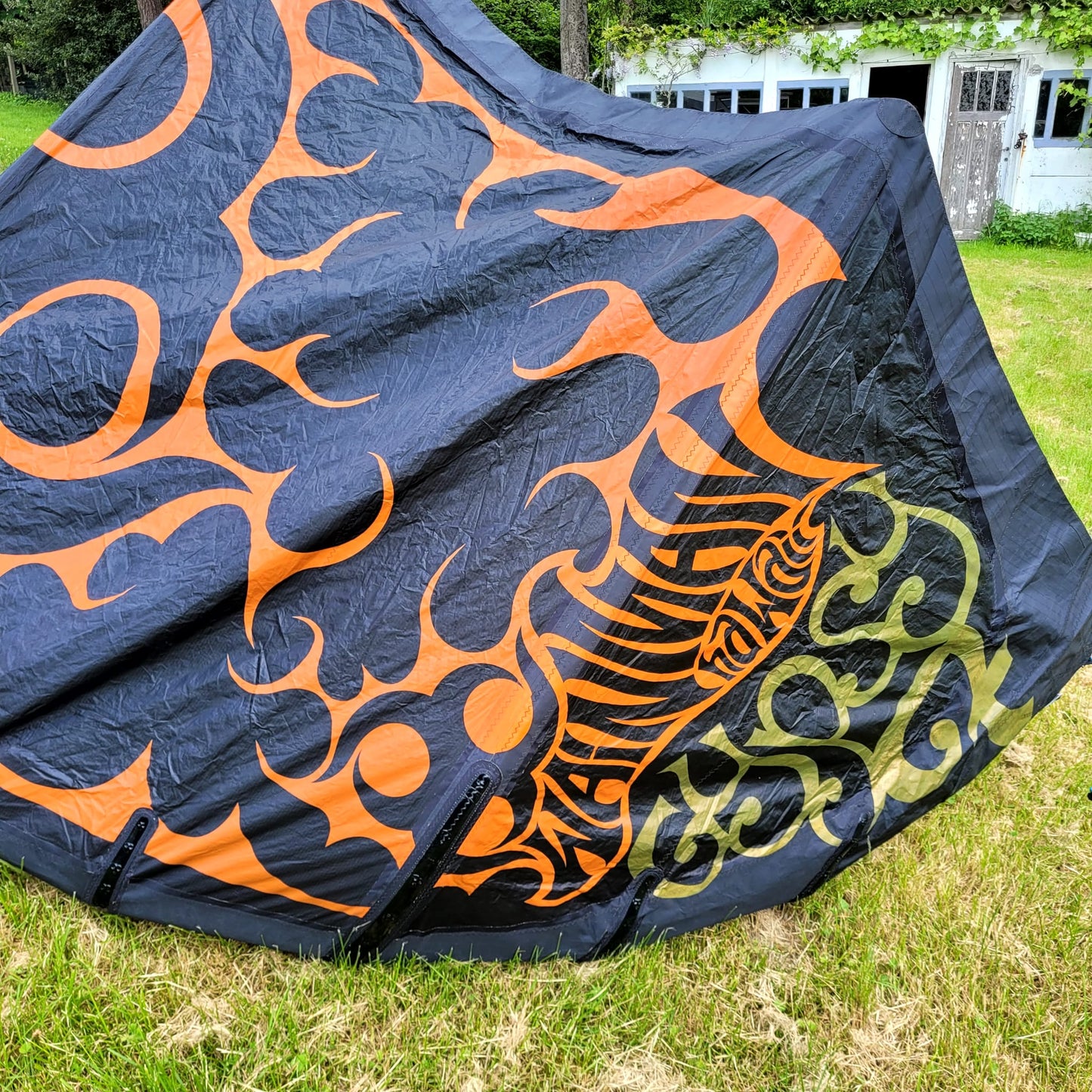 Wainman 6.25m+9m SMOKE Kite w/bar USED | 15 - Kites (GRADE C)