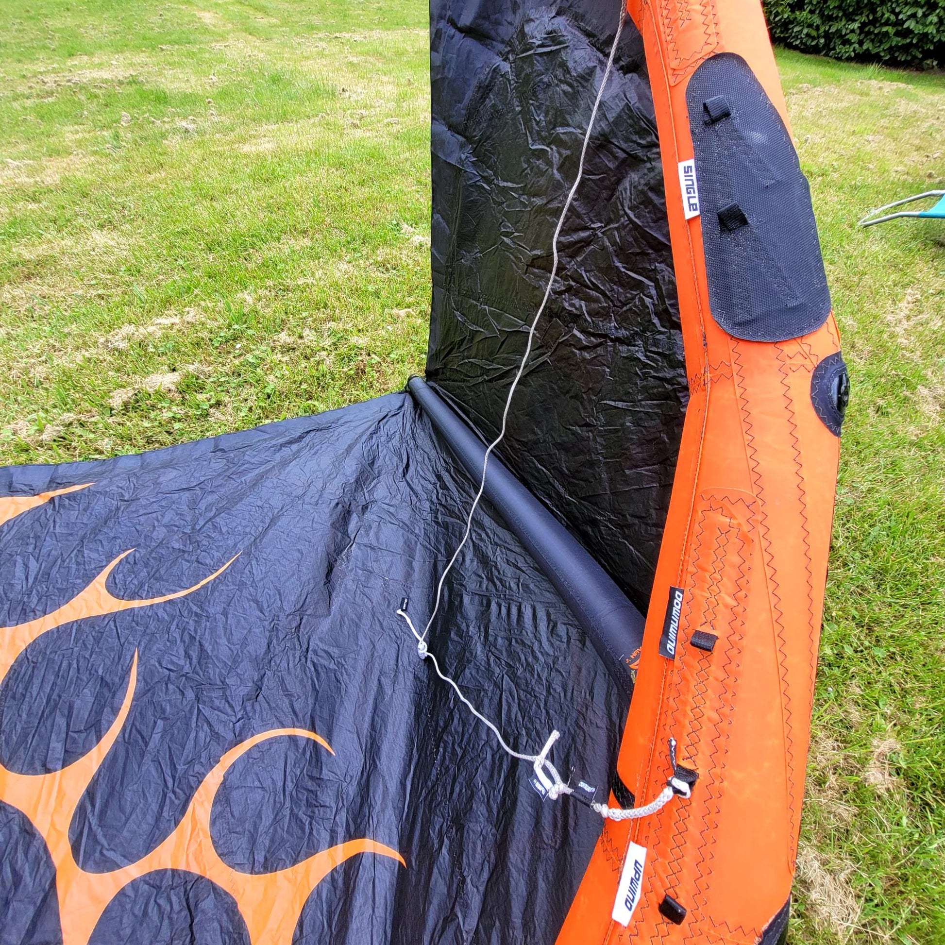 Wainman 6.25m+9m SMOKE Kite w/bar USED | 15 - Kites (GRADE C)