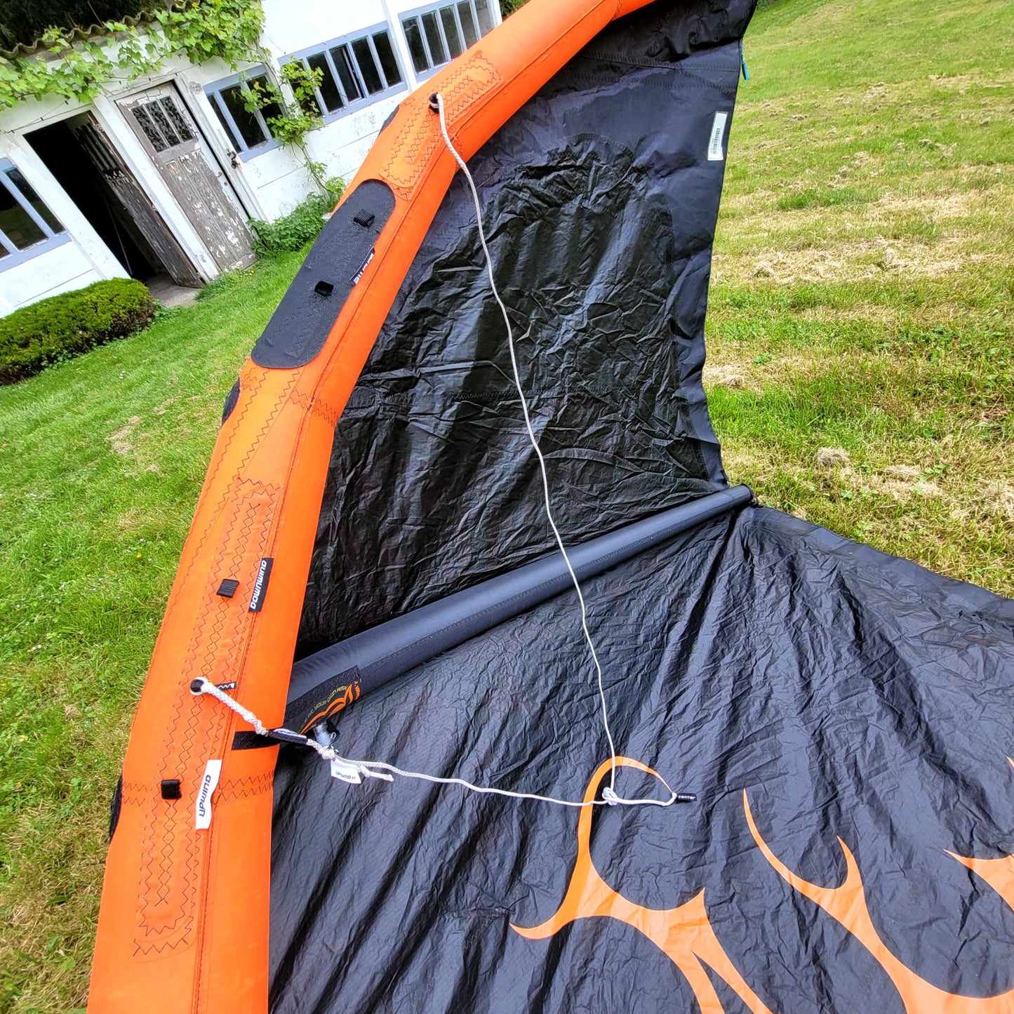 Wainman 6.25m+9m SMOKE Kite w/bar USED | 15 - Kites (GRADE C)