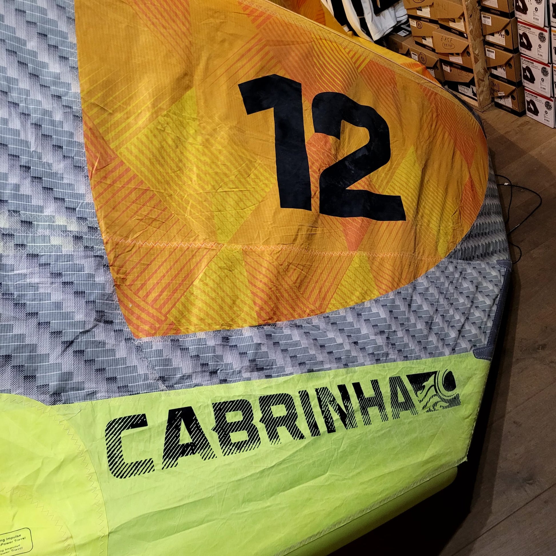 Cabrinha 12m RADAR Kite with bar USED | 15 - Kites (GRADE C)