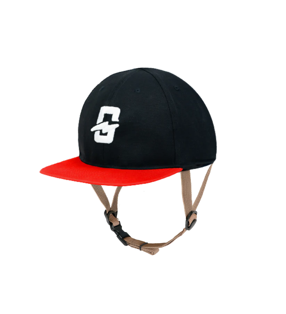 BangProof Cap Helmet - Black / Red - Cap Helmets