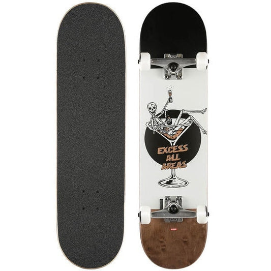 Globe G1 Excess 8'0 - White/Brown 10525314 - WHTBRN- complete Skateboard - Skateboards