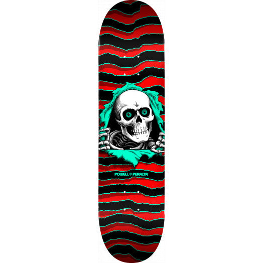 Powell Peralta Ripper Skateboard Deck Red Shape 112 - 7.73" x 31.26 - Decks