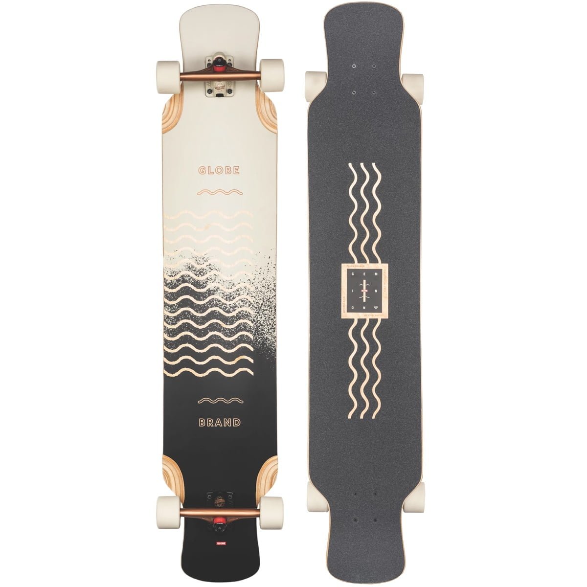 Globe Geminon XL - Spray Wave/Black 10525324 Copper 47 - Dancing Longboard Complete - Longboards