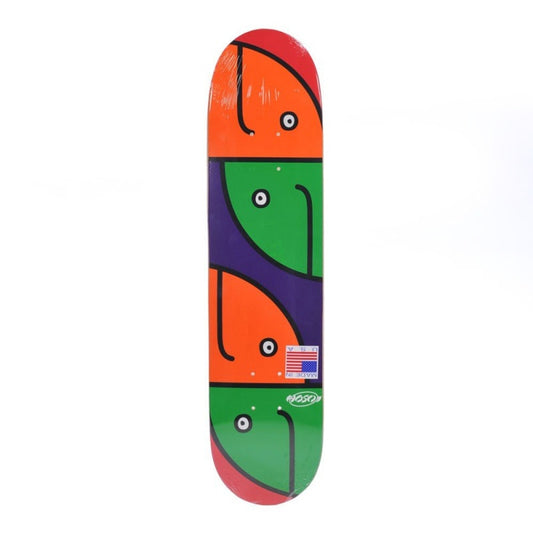 Hosoi GONZ FISH HEAD MINI ORANGE/GREEN 7.125" - SKATEBOARD DECK - Decks