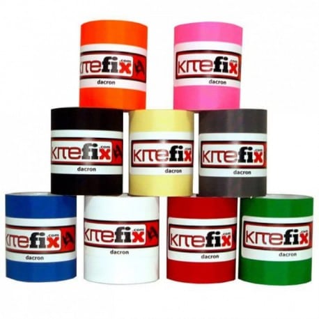 Kitefix REPAIR Ripstop repair tape 50mm Dacron autocollant BLACK (x1m) - Spi/Dacron